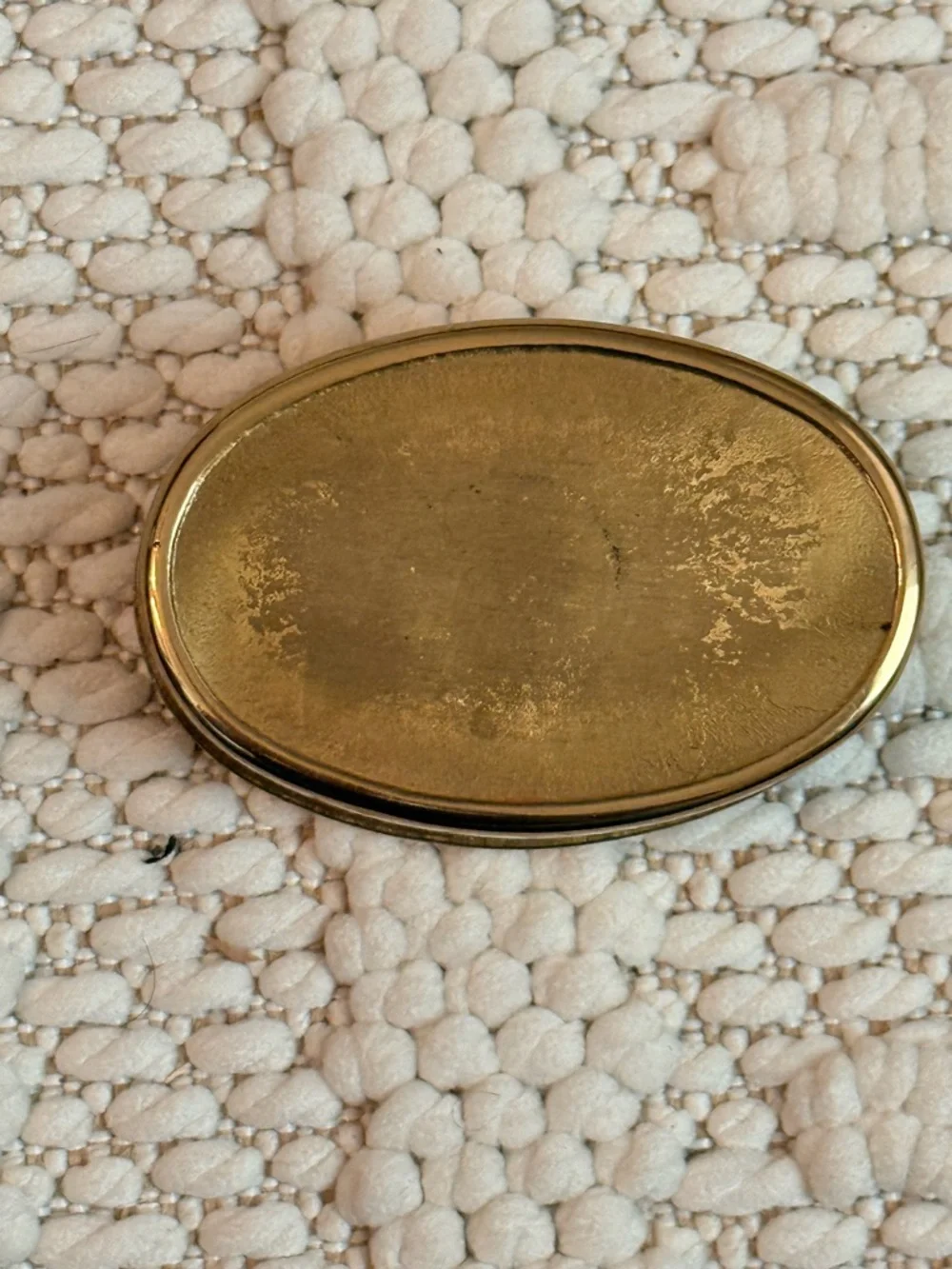 Vintage Oval Red Velvet Trinket box- with inscription “to mom with love”
